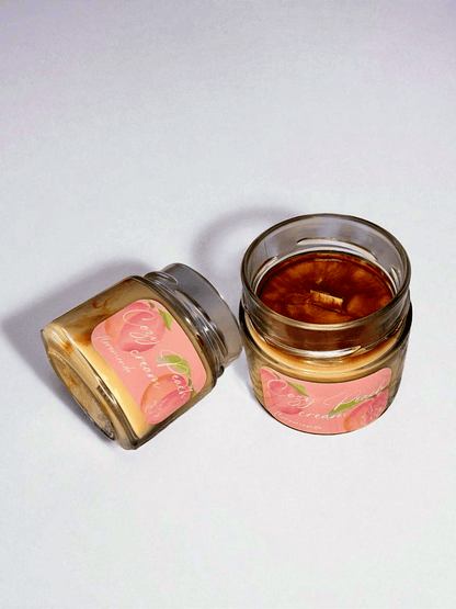 Cozy Peach Cream Szójagyertya