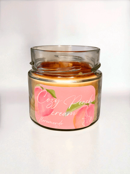 Cozy Peach Cream Szójagyertya