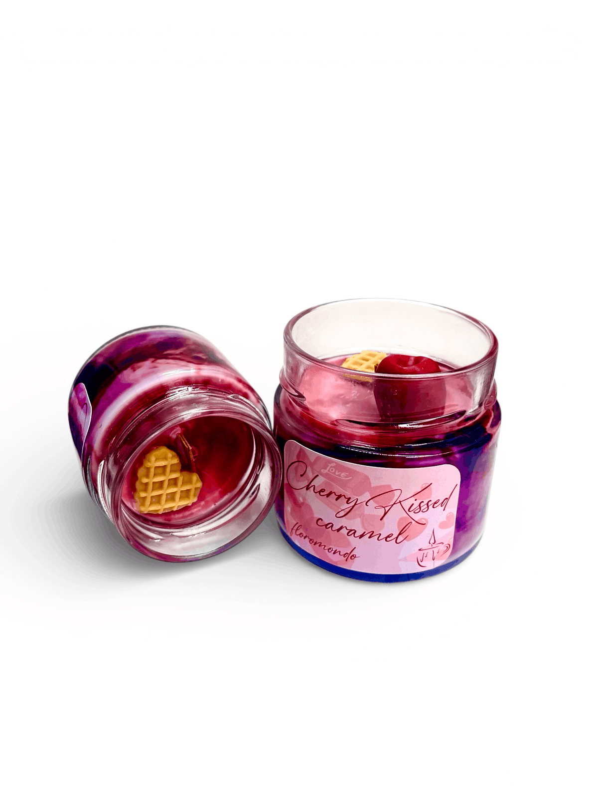 Cherry Kissed Caramel (Valentine's Day Special) Szójagyertya