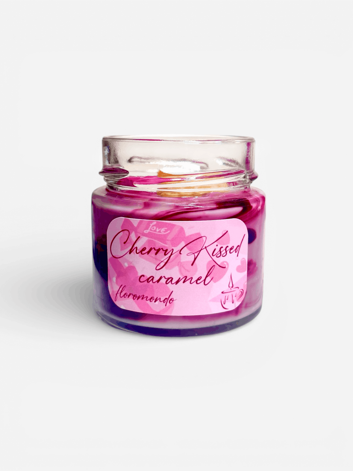 Cherry Kissed Caramel (Valentine's Day Special) Szójagyertya