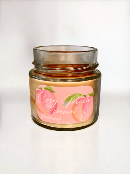 Cozy Peach Cream Szójagyertya