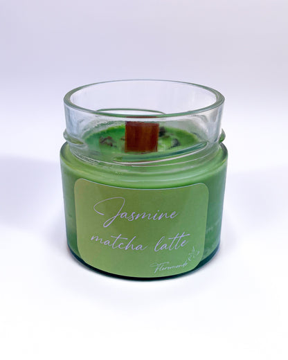 Jasmine Matcha Latte Jázminvirág Illatú Szójagyertya