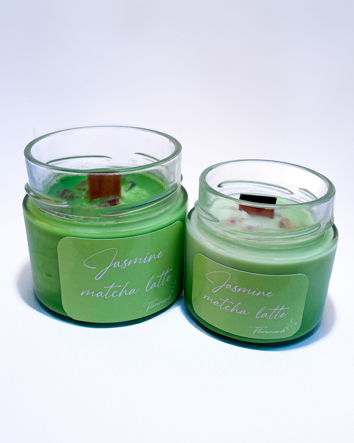 Jasmine Matcha Latte Jázminvirág Illatú Szójagyertya