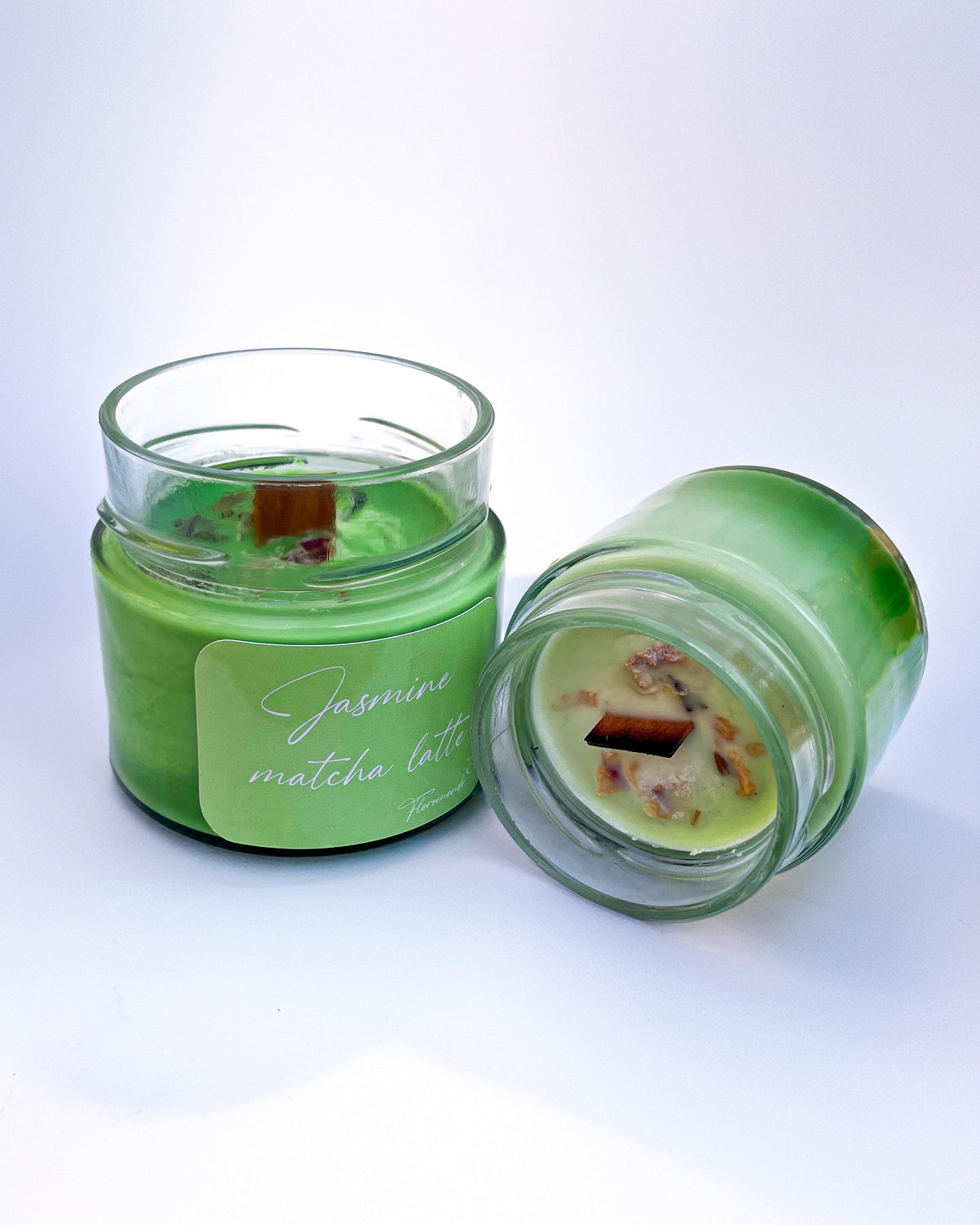 Jasmine Matcha Latte Jázminvirág Illatú Szójagyertya
