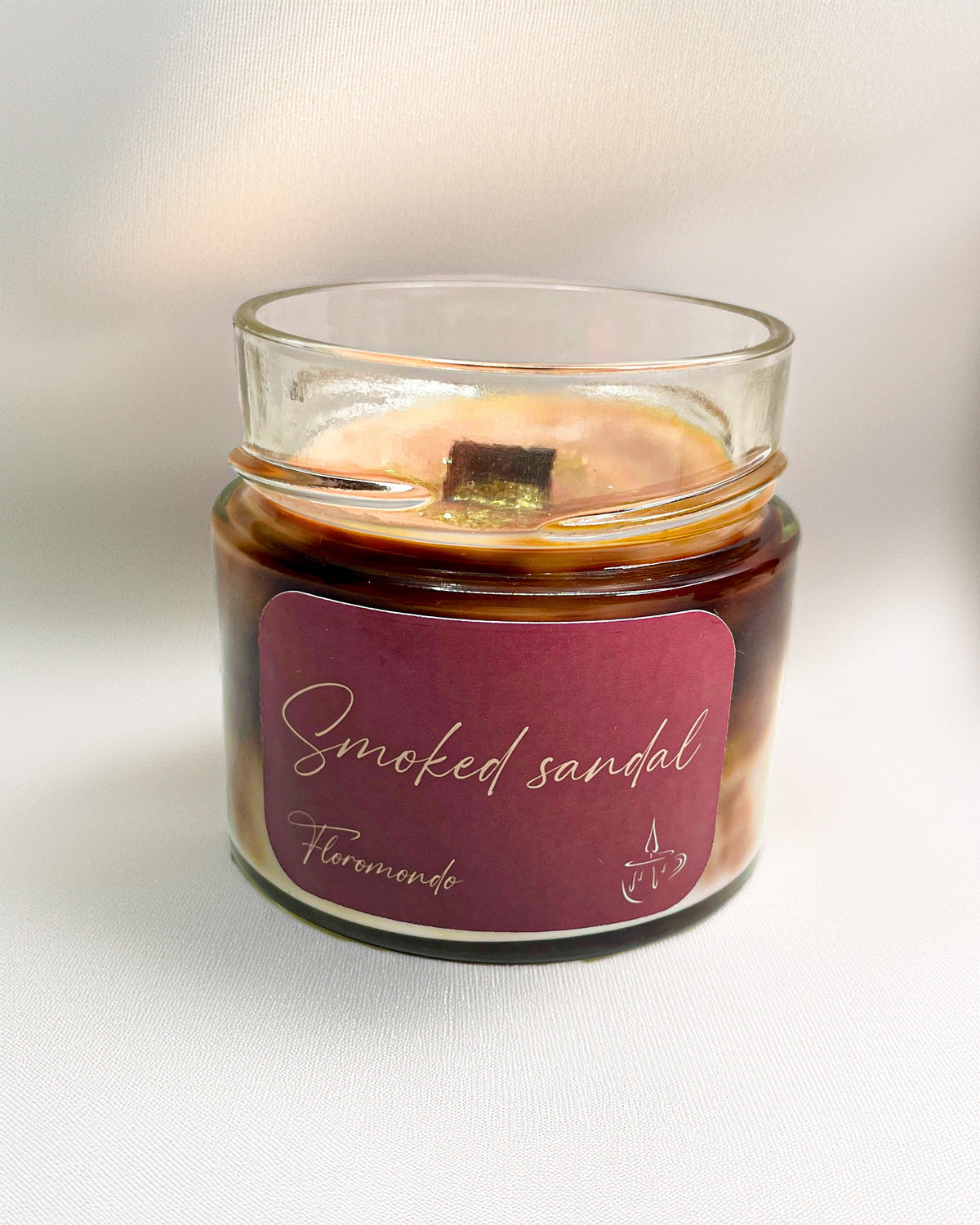 Smoked Sandal Szantálfa Illatú Szójagyertya