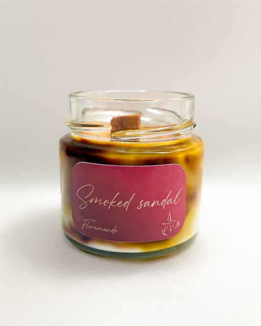 Smoked Sandal Szantálfa Illatú Szójagyertya